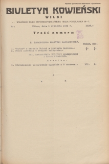 Biuletyn Kowieński Wilbi. 1934, nr 1126 (1 września)