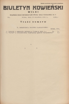 Biuletyn Kowieński Wilbi. 1934, nr 1132 (15 września)