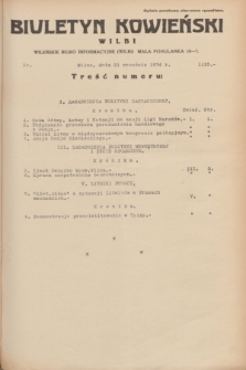 Biuletyn Kowieński Wilbi. 1934, nr 1135 (21 września)