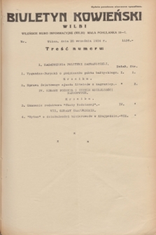 Biuletyn Kowieński Wilbi. 1934, nr 1136 (22 września)