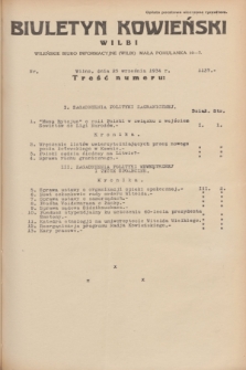 Biuletyn Kowieński Wilbi. 1934, nr 1137 (25 września)