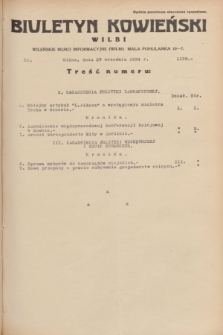 Biuletyn Kowieński Wilbi. 1934, nr 1139 (27 września)