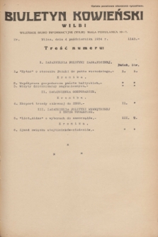 Biuletyn Kowieński Wilbi. 1934, nr 1143 (4 października)