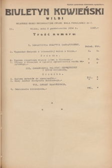 Biuletyn Kowieński Wilbi. 1934, nr 1145 (6 października)