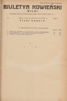Biuletyn Kowieński Wilbi. 1934, nr 1148 (12 października)