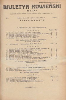Biuletyn Kowieński Wilbi. 1934, nr 1149 (13 października)