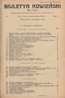 Biuletyn Kowieński Wilbi. 1934, nr 1154 (21 października)