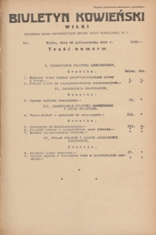 Biuletyn Kowieński Wilbi. 1934, nr 1155 (22 października)