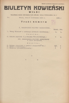 Biuletyn Kowieński Wilbi. 1934, nr 1161 (2 listopada)