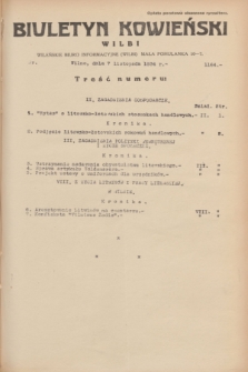 Biuletyn Kowieński Wilbi. 1934, nr 1164 (7 listopada)