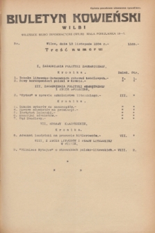 Biuletyn Kowieński Wilbi. 1934, nr 1169 (13 listopada)