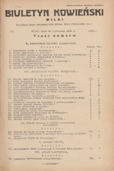 Biuletyn Kowieński Wilbi. 1934, nr 1178 (26 listopada)