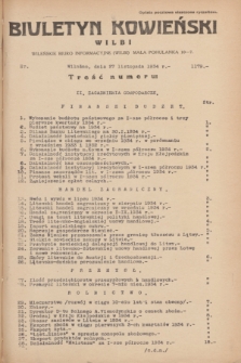 Biuletyn Kowieński Wilbi. 1934, nr 1179 (27 listopada)