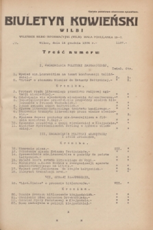 Biuletyn Kowieński Wilbi. 1934, nr 1187 (14 grudnia)