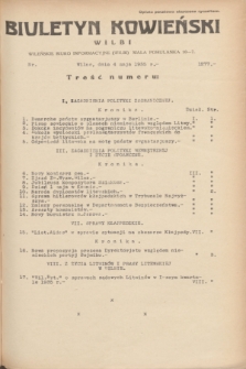 Biuletyn Kowieński Wilbi. 1935, nr 1277 (4 maja)