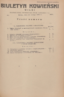 Biuletyn Kowieński Wilbi. 1936, nr 1422 (26 lutego)
