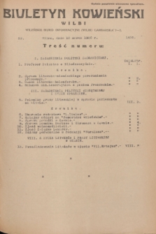 Biuletyn Kowieński Wilbi. 1936, nr 1430 (13 marca)