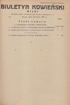 Biuletyn Kowieński Wilbi. 1936, nr 1434 (19 marca)