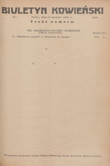 Biuletyn Kowieński Wilbi. 1936, nr 1469 (9 czerwca)