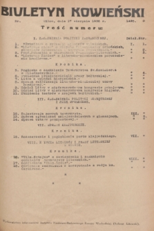 Biuletyn Kowieński Wilbi. 1936, nr 1490 (17 sierpnia)