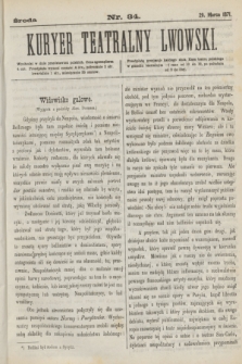 Kuryer Teatralny Lwowski. 1871, nr 34 (29 marca)