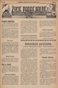 Życie Parafjalne : parafja Przen. Trójcy w Będzinie. 1936, nr 12