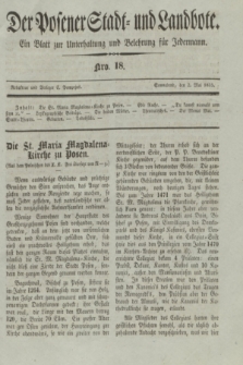 Der Posener Stadt- und Landbote : ein Blatt zur Unterhaltung und Belehrung für Jedermann. 1835, Nro. 18 (2 Mai)