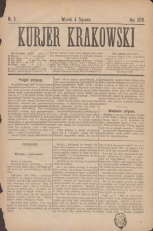 Kurjer Krakowski. 1870, nr 3 (4 stycznia)