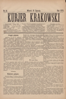 Kurjer Krakowski. 1870, nr 14 (18 stycznia)