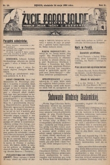 Życie Parafjalne : parafja Przen. Trójcy w Będzinie. 1936, nr 20