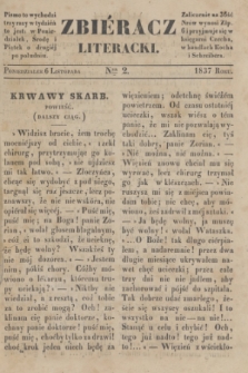 Zbiéracz Literacki. [T.1], Ner 2 (6 listopada 1837)