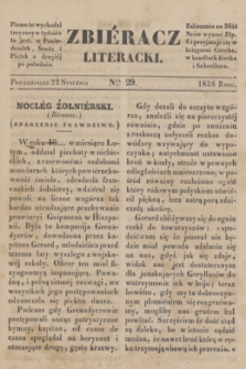 Zbiéracz Literacki. [T.1], Ner 29 (22 stycznia 1838)