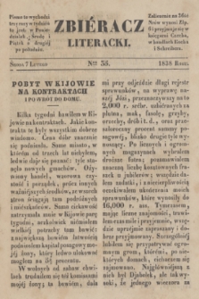 Zbiéracz Literacki. [T.1], Ner 35 (7 lutego 1838)