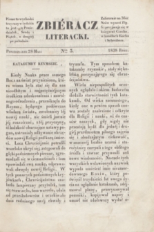 Zbiéracz Literacki. [T.2], Ner 3 (28 maja 1838)