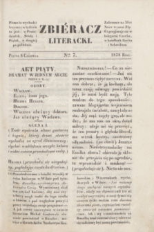 Zbiéracz Literacki. [T.2], Ner 7 (8 czerwca 1838)