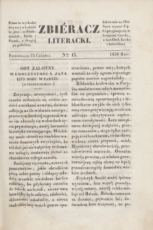 Zbiéracz Literacki. [T.2], Ner 13 (25 czerwca 1838)