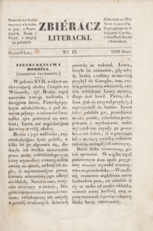 Zbiéracz Literacki. [T.2], Ner 17 (6 lipca 1838)