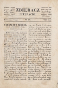 Zbiéracz Literacki. [T.2], Ner 20 (16 lipca 1838)