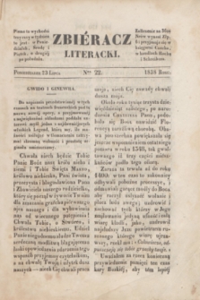 Zbiéracz Literacki. [T.2], Ner 22 (23 lipca 1838)