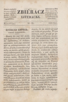 Zbiéracz Literacki. [T.2], Ner 23 (27 lipca 1838)