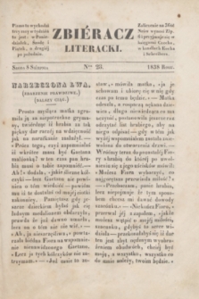 Zbiéracz Literacki. [T.2], Ner 28 (8 sierpnia 1838)