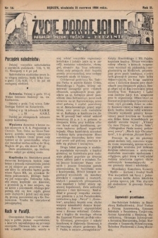 Życie Parafjalne : parafja Przen. Trójcy w Będzinie. 1936, nr 24