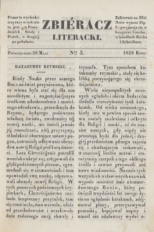 Zbiéracz Literacki. [T.3], Ner 3 (28 maja 1838)