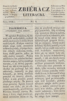 Zbiéracz Literacki. [T.3], Ner 4 (30 maja 1838)