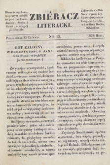 Zbiéracz Literacki. [T.3], Ner 13 (25 czerwca 1838)