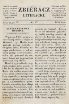 Zbiéracz Literacki. [T.3], Ner 17 (6 lipca 1838)