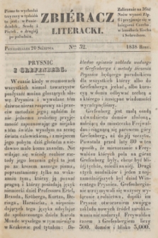 Zbiéracz Literacki. [T.3], Ner 32 (20 sierpnia 1838)