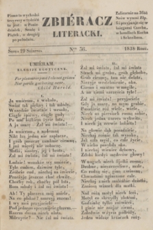 Zbiéracz Literacki. [T.3], Ner 36 (29 sierpnia 1838)