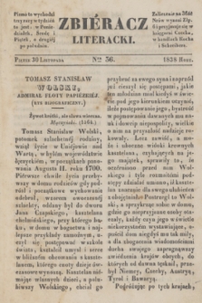 Zbiéracz Literacki. [T.4], Ner 36 (30 listopada 1838)
