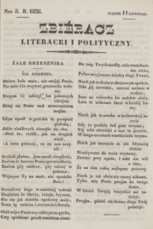 Zbiéracz Literacki i Polityczny. [T.1], Nro 5 (11 listopada 1836) + dod.